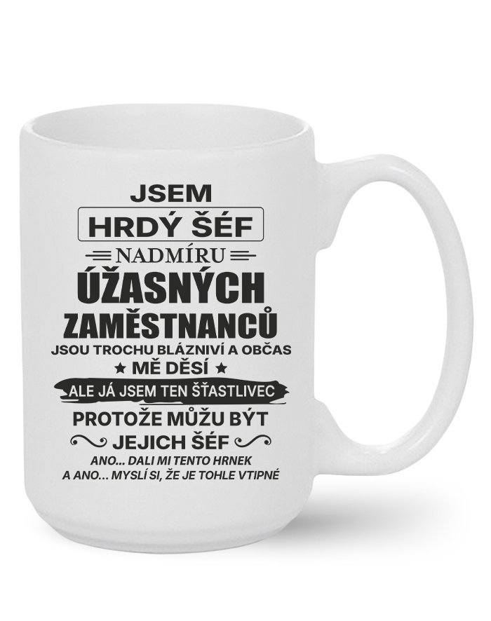 Keramický hrnek MAX Jsem hrdý šéf