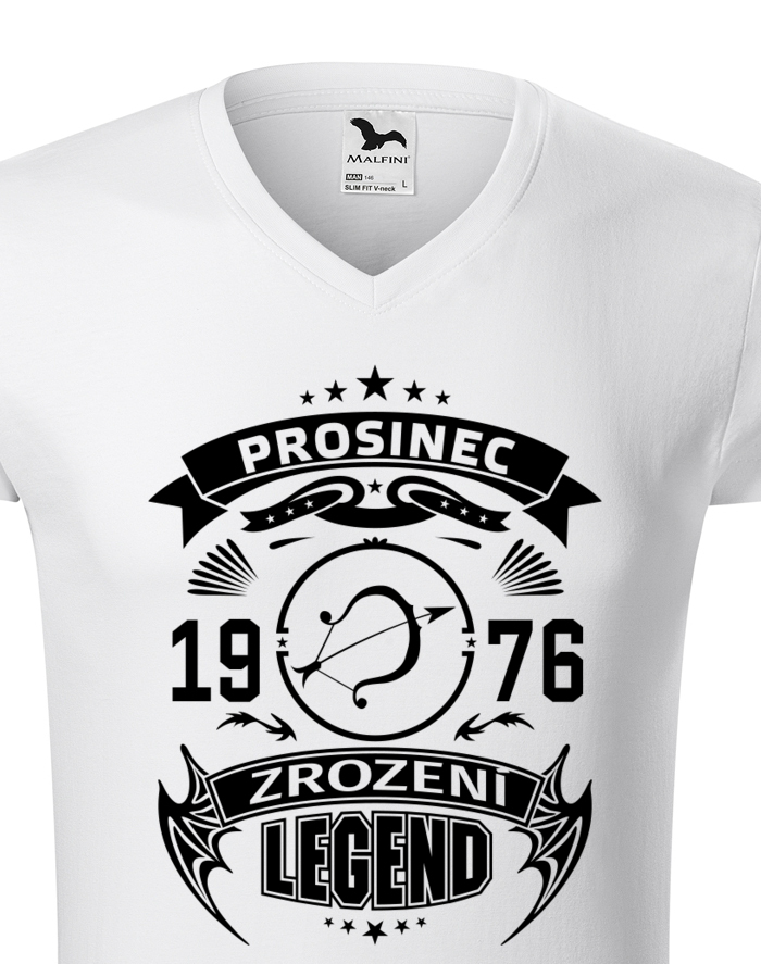 Pánské tričko s výstřihem do V Zrození legendy
