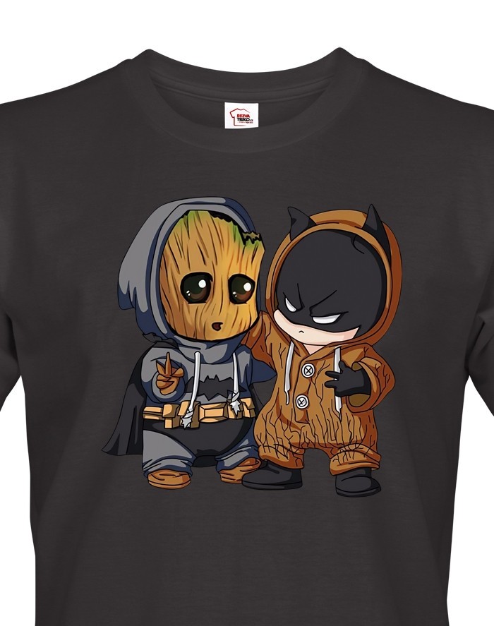 Pánské tričko Batman a Groot