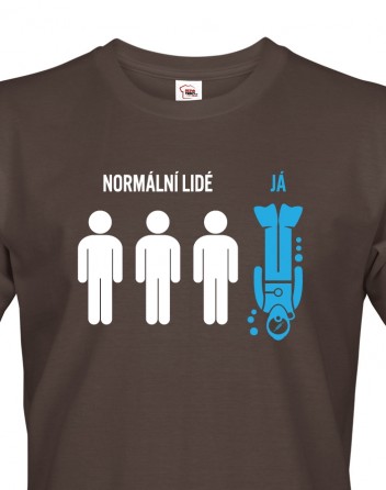 Pánské tričko - Normální lidé - ja (potápěč)