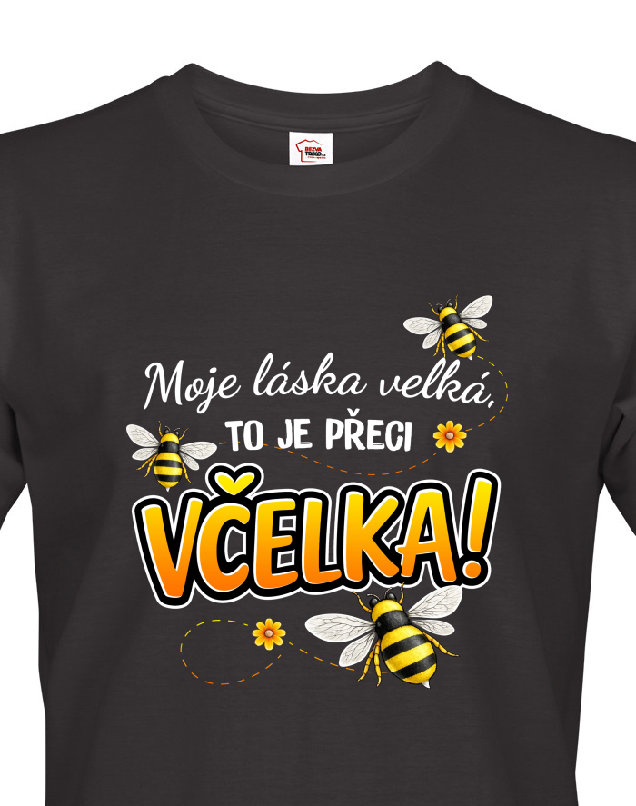 Pánské tričko Včelka! – pro včelaře