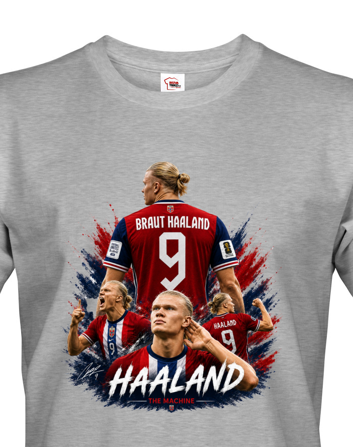 Pánské tričko Erling Haaland - reprezentace Norska