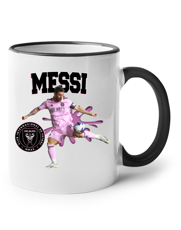 Keramický hrnek s barevným uchem Lionel Messi Inter Miami