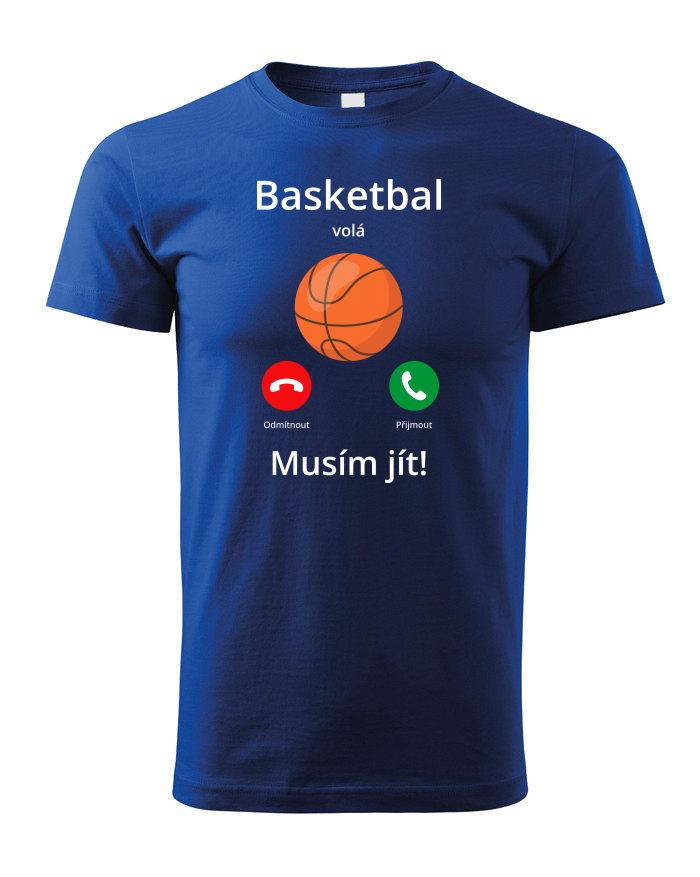 Dětské tričko s basketbalem a tlačítky