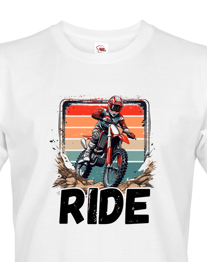 Pánské tričko Motokros RIDE