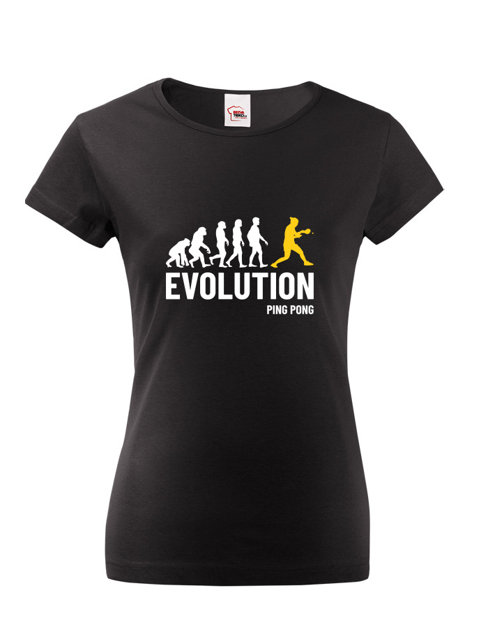 Dámské tričko Evoluce Ping pong