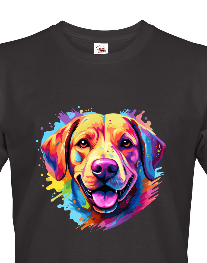 Pánské tričko s potiskem labradorského retrívra