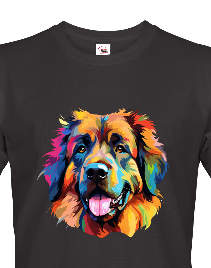 Pánské tričko s potiskem Leonberger