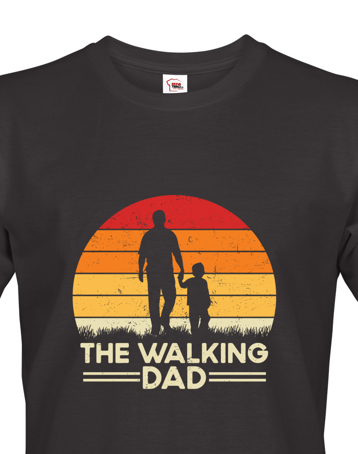 Tričko s potiskem pro tatínky The walking dad 2