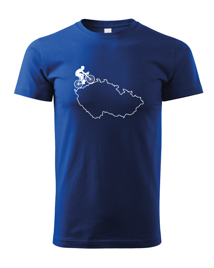 Dětské tričko pro cyklisty s mapou ČR