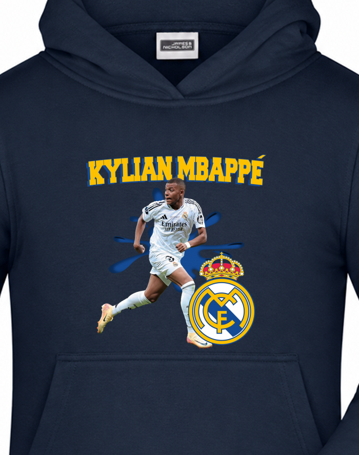 Dětská mikina s kapucí Mbappé – Real Madrid