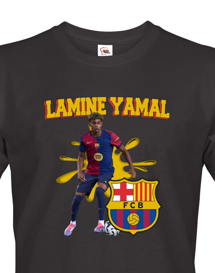 Pánské tričko Lamine Yamal Barcelona