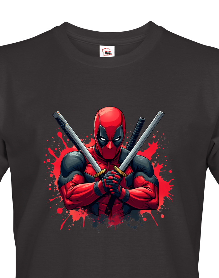 Pánské tričko Deadpool s meči