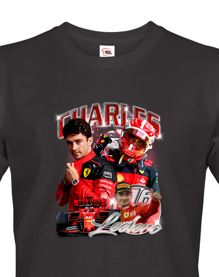 Pánské tričko Charles Leclerc F1