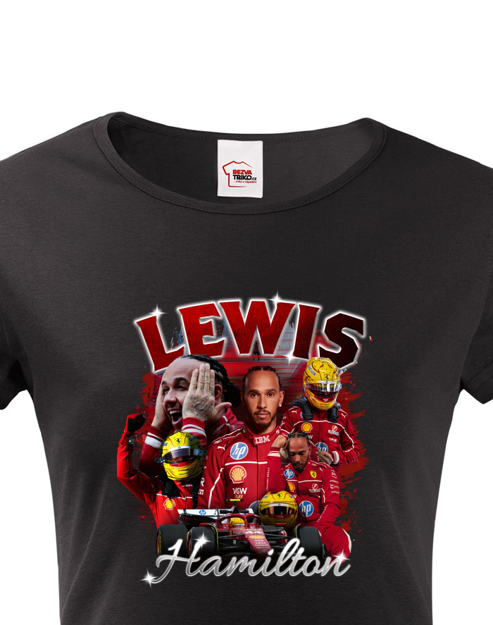 Dámské tričko Lewis Hamilton Ferrari F1
