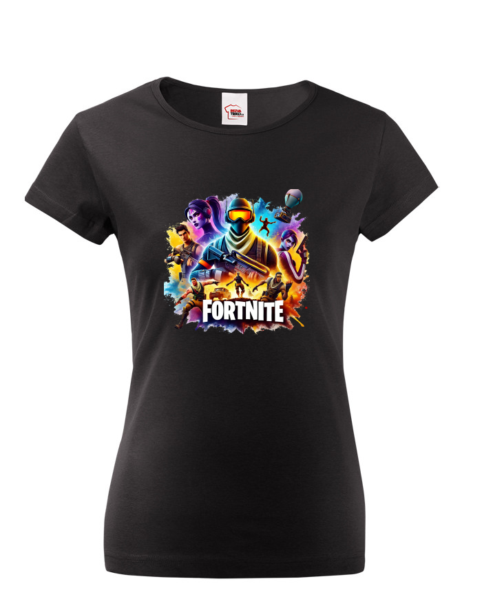 Dámské tričko Fortnite – battle royale postavy