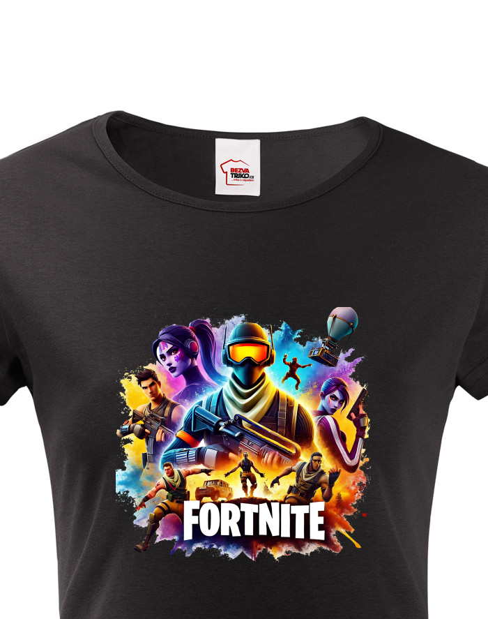 Dámské tričko Fortnite – battle royale postavy