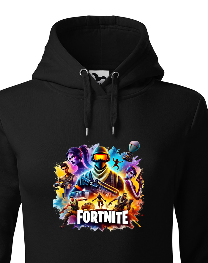 Dámská mikina s kapucí Fortnite – Battle Royale postavy