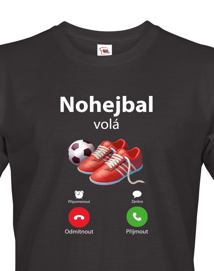 Nohejbal volá: Tričko s potiskem