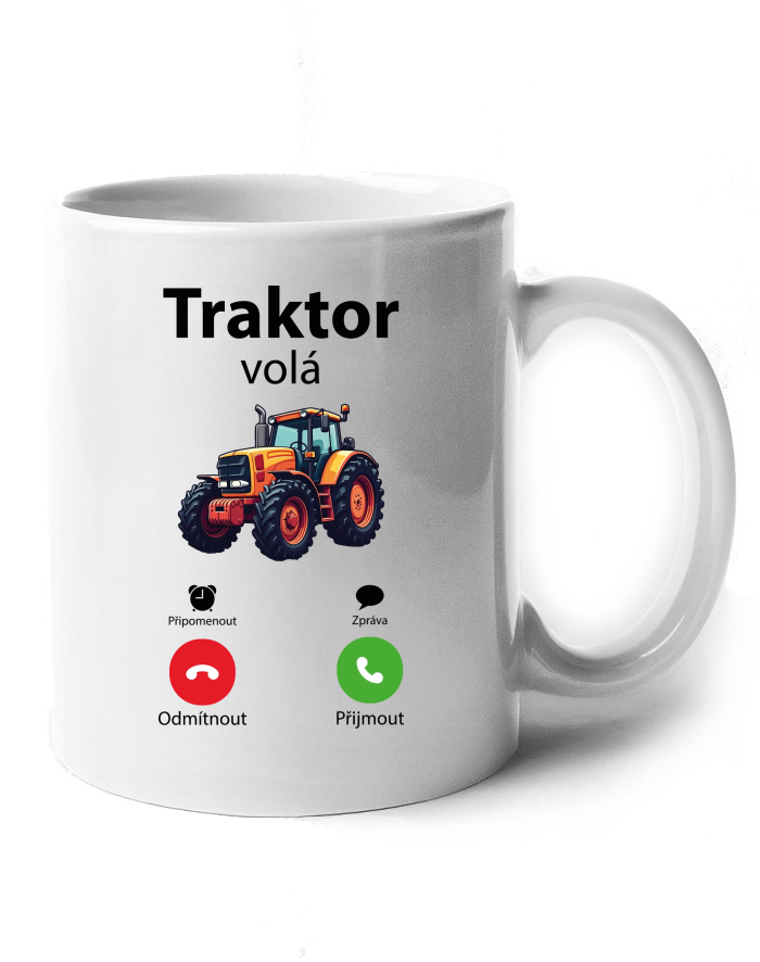 Keramický hrnek Traktor volá