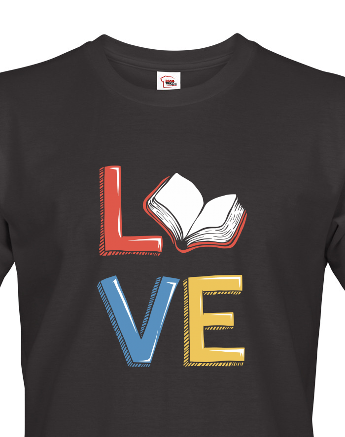 Tričko Love pro milovníky knížek