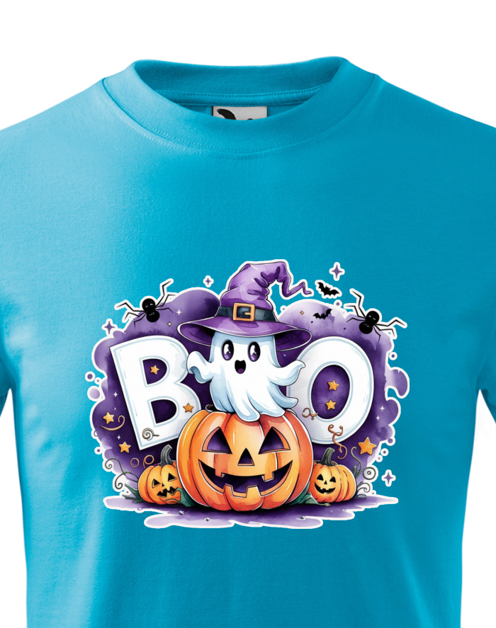 Dětské tričko s duchem a dýní BOO