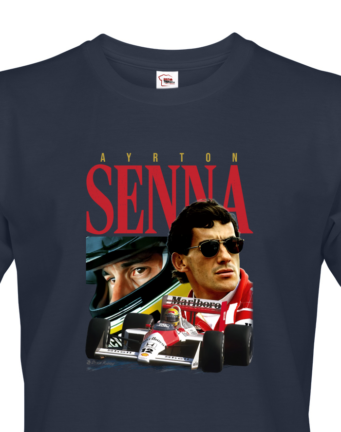 Tričko Ayrton Senna 2 – legenda F1