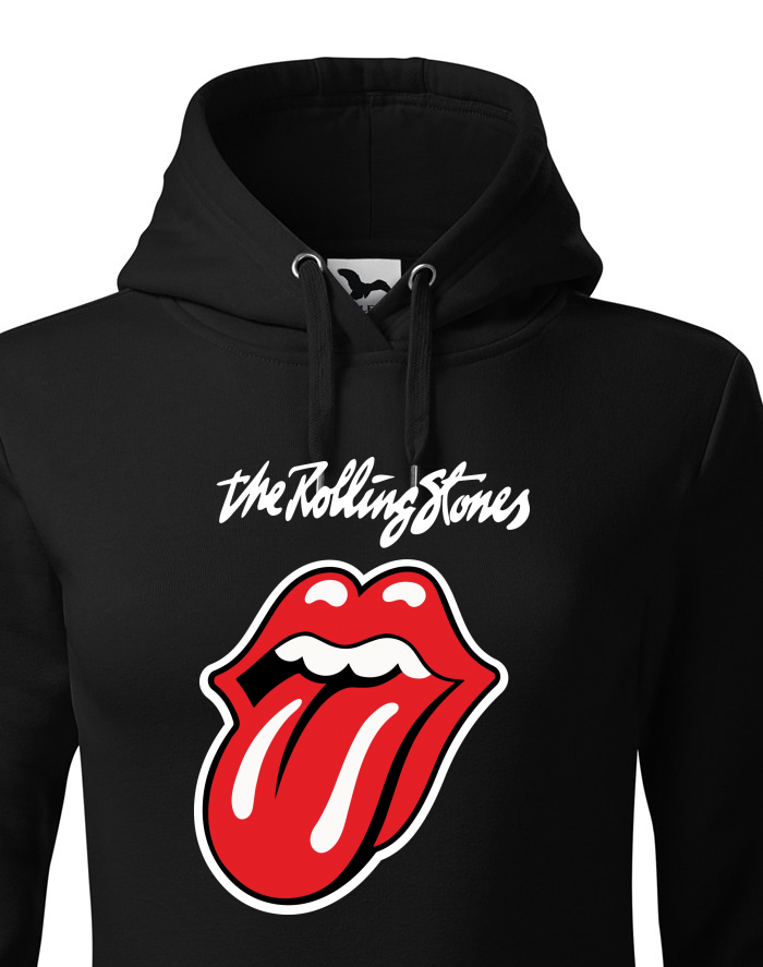 Dámská mikina s kapucí The Rolling Stones – logo