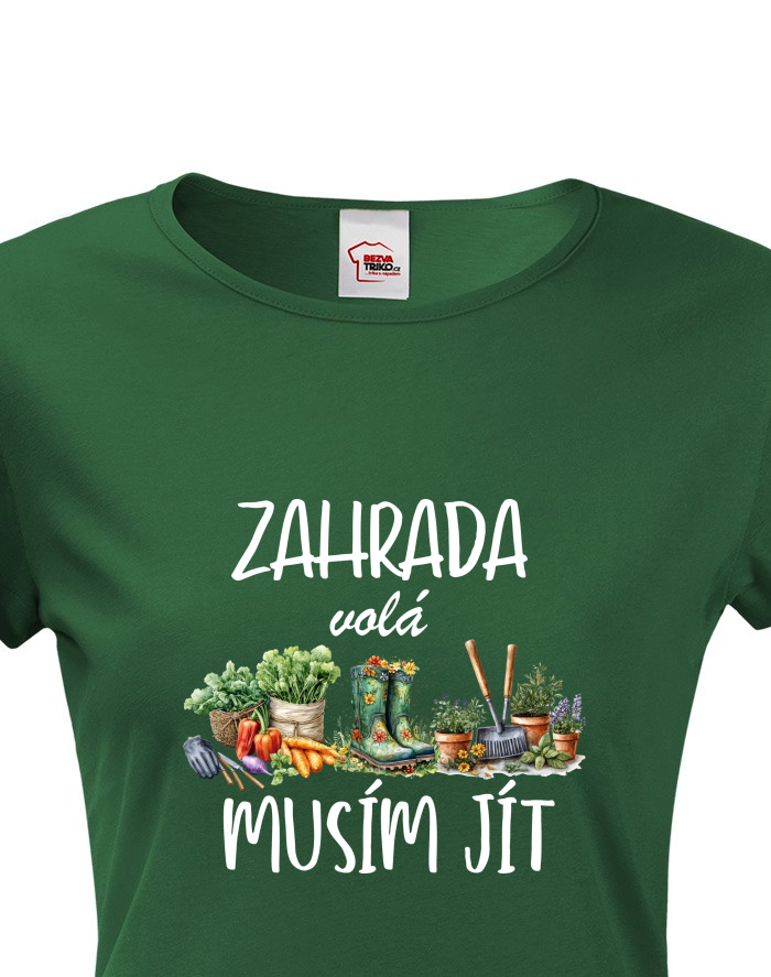 Dámské tričko Zahrada volá