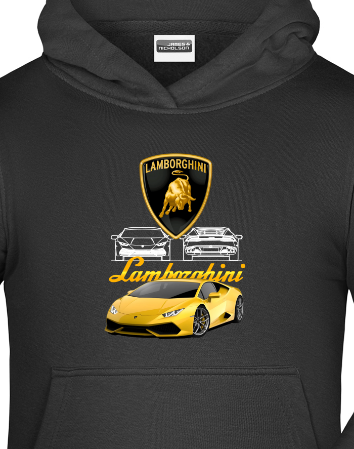 Dětská mikina s kapucí Lamborghini