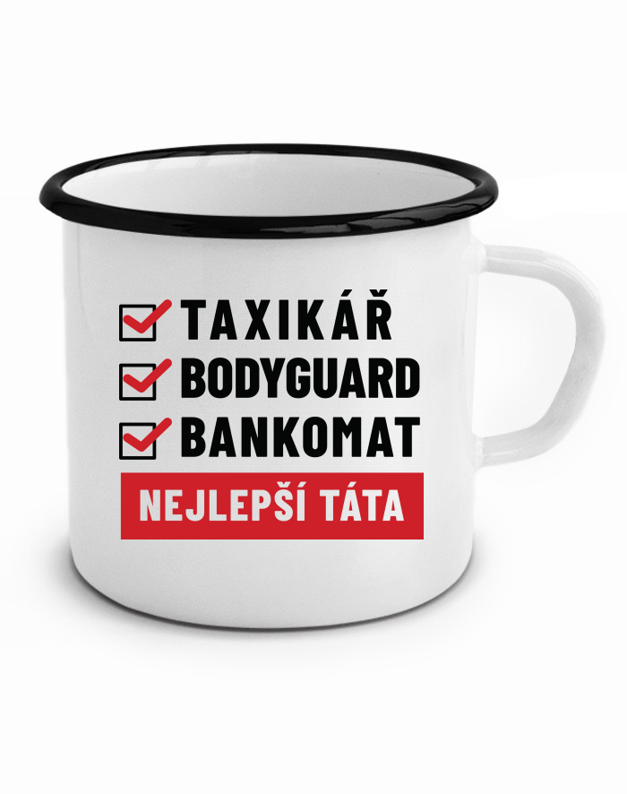 Plechový hrneček Nejlepší táta