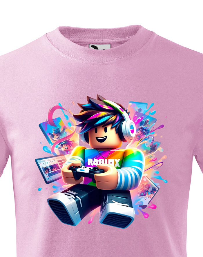 Dětské tričko Roblox 5 – Gamer v akci