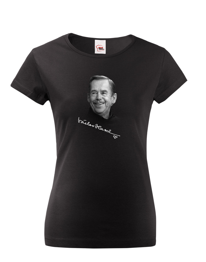 Dámské tričko Václav Havel – podpis