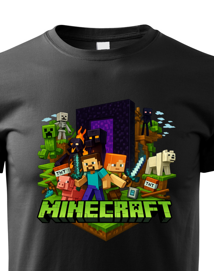 Dětské tričko Minecraft 3