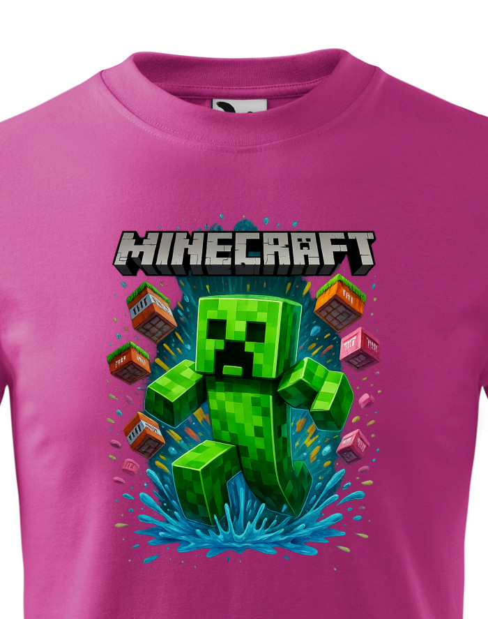 Dětské tričko Minecraft Creeper