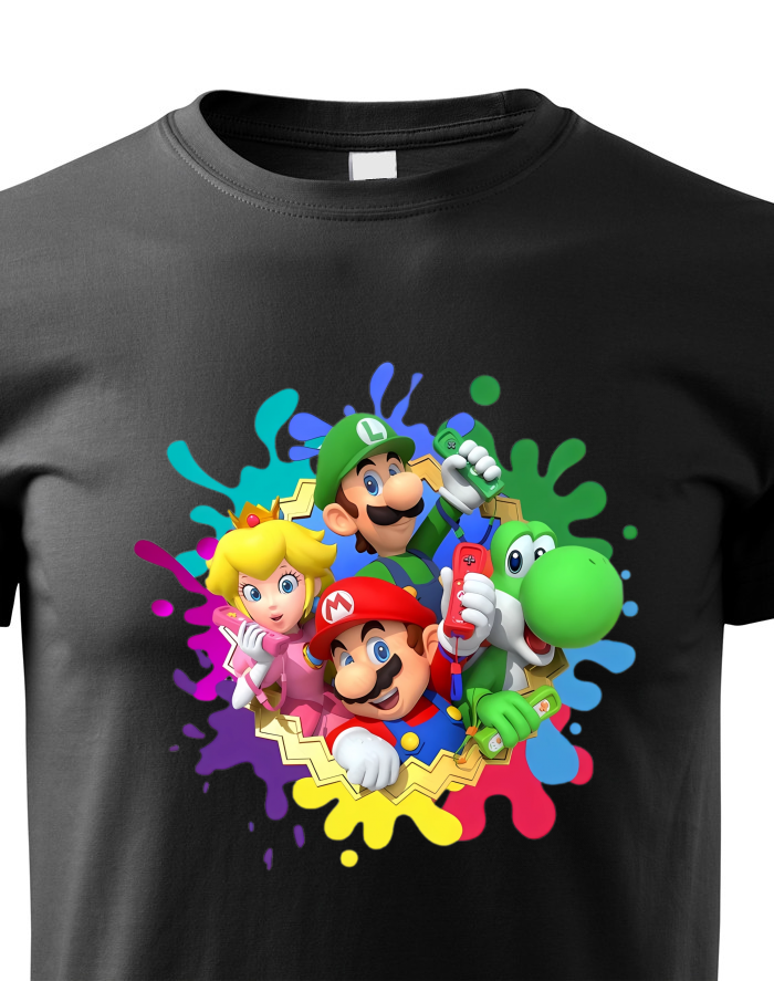Dětské tričko Super Mario postavičky