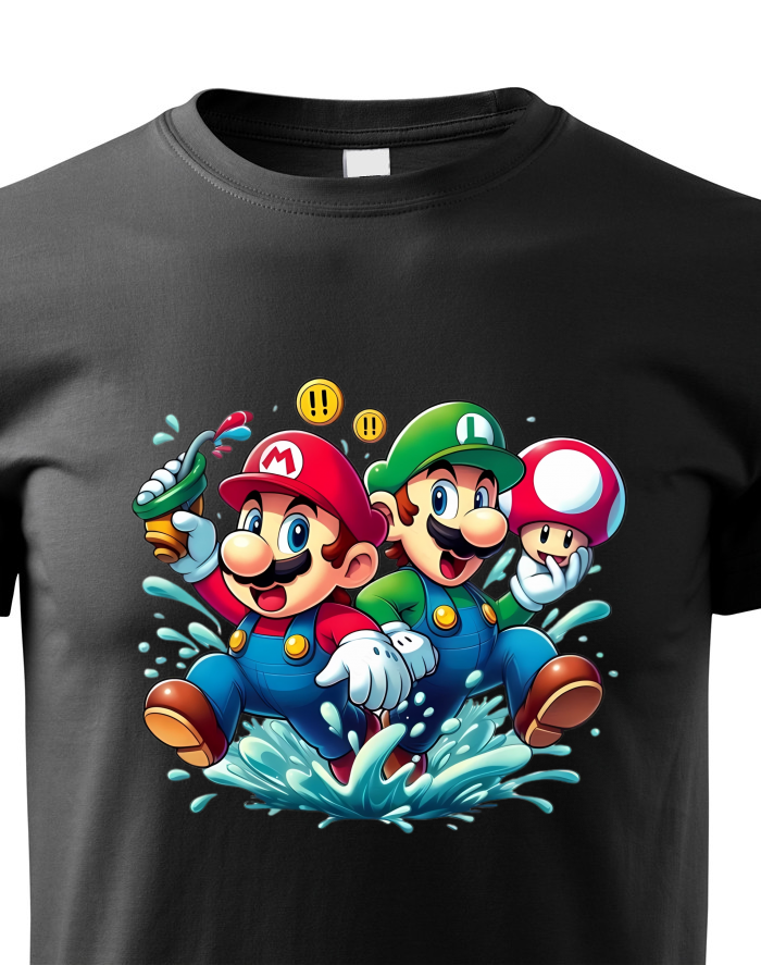 Dětské tričko Super Mario a Luigi