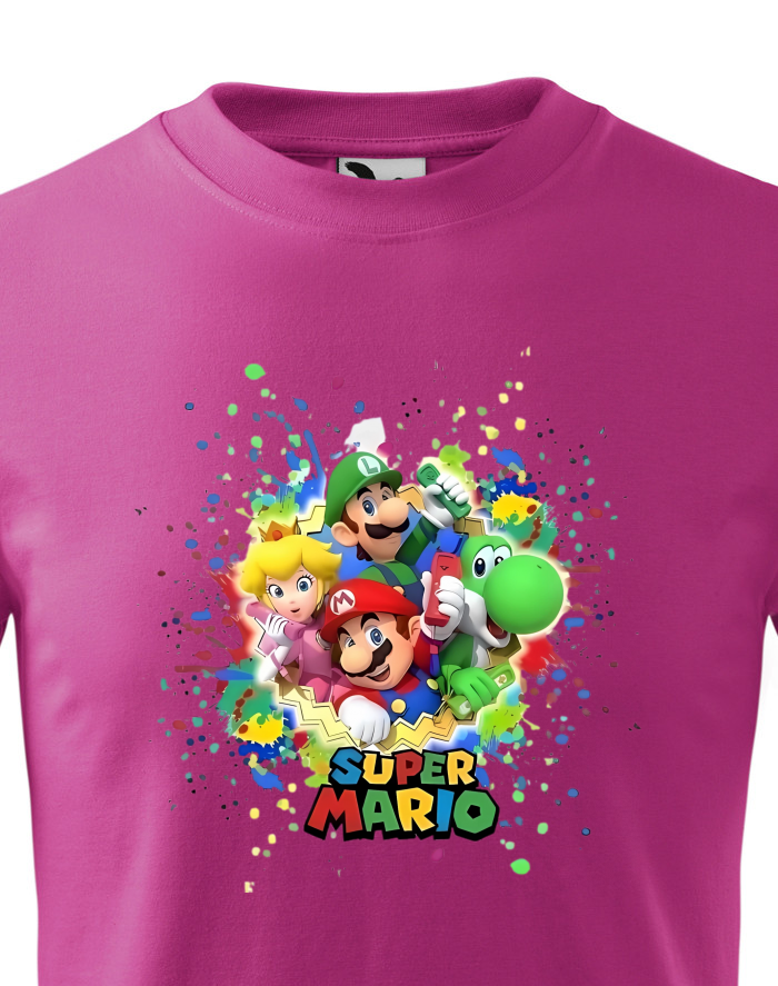 Dětské tričko Super Mario postavičky 2
