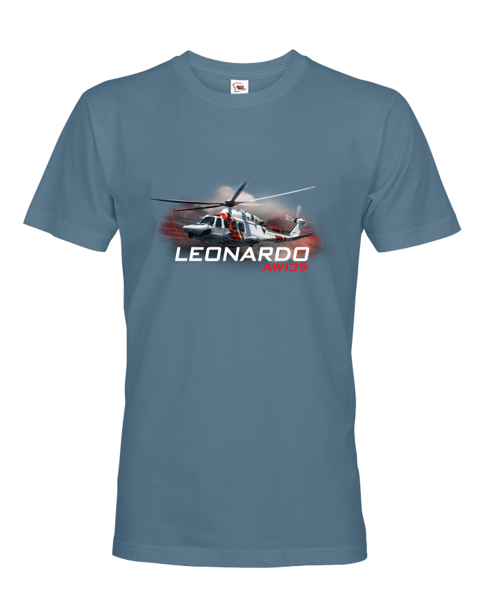 Leonardo AW139 – pánské tričko s vrtulníkem