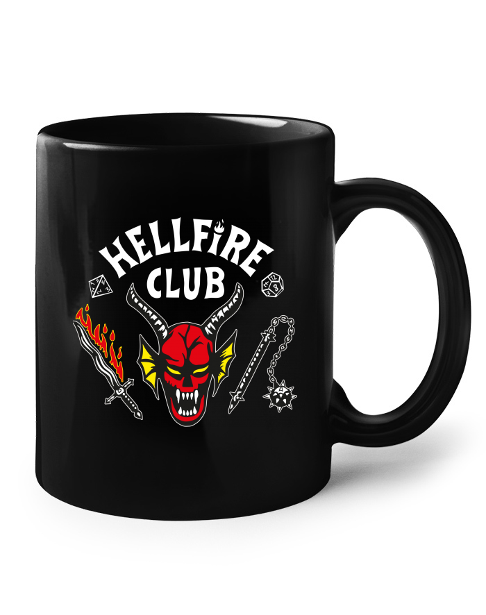 Keramický hrnek Hellfire Club černý
