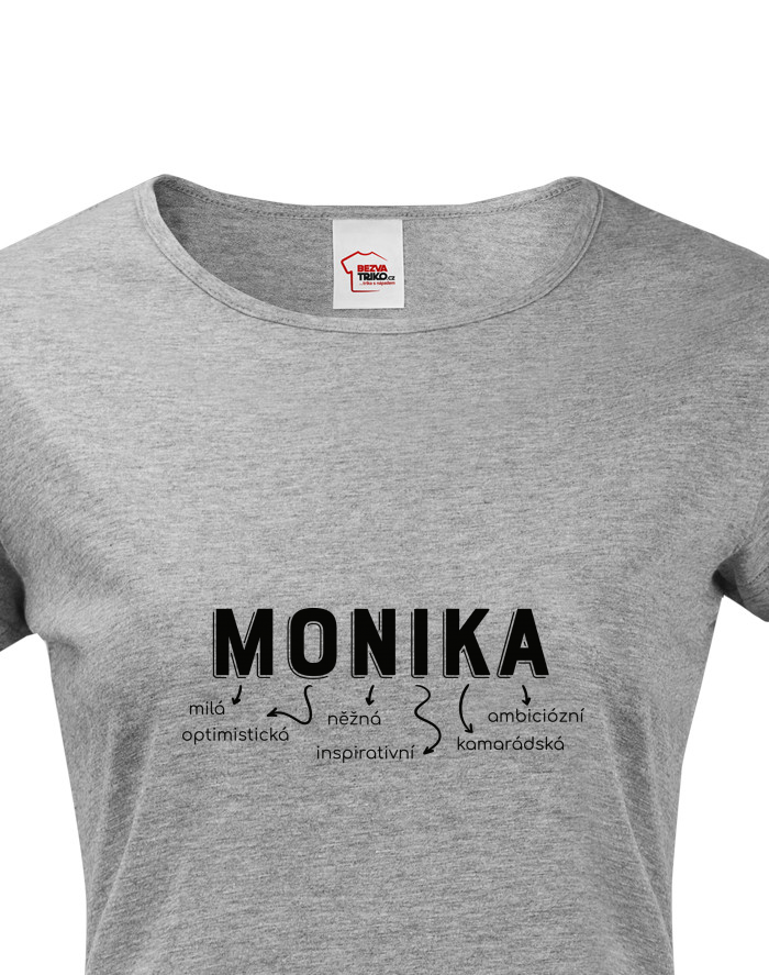 Dámské tričko s krátkým rukávem – Monika, řešení všech problémů
