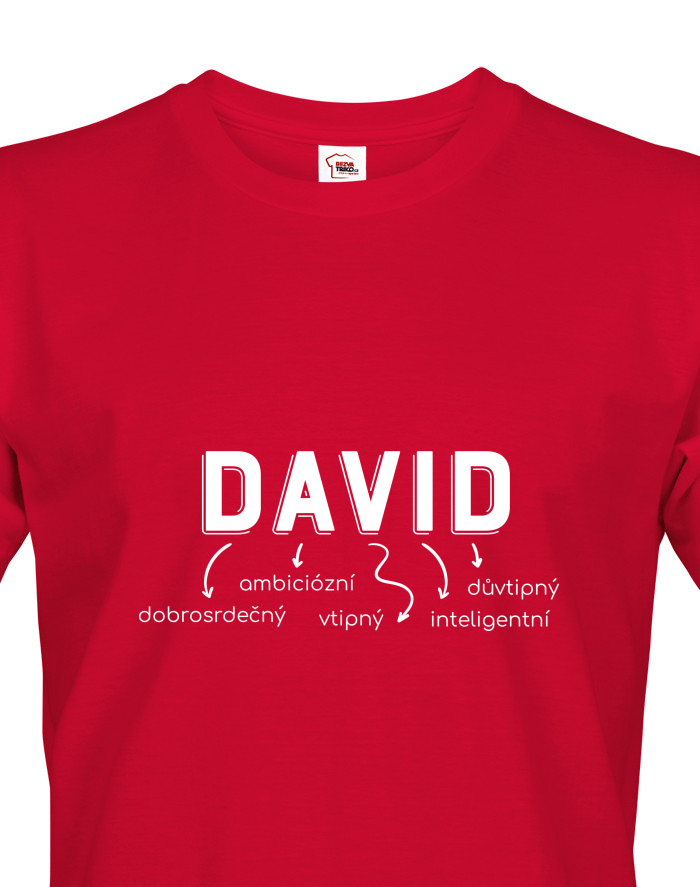 Pánské tričko David – ambiciózní, suverénní, dokonalý