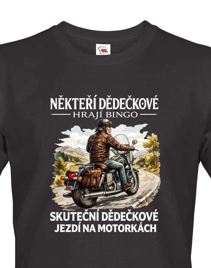 Pánské tričko Děda motorkář 2