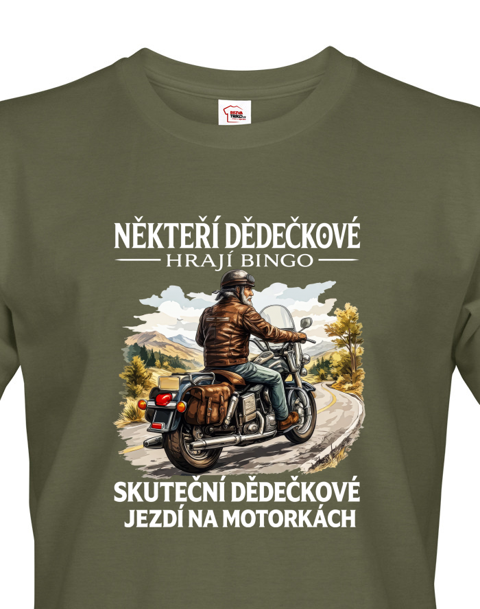 Pánské tričko Děda motorkář 2