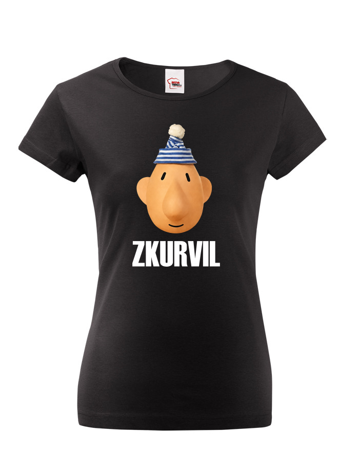 Dámské tričko s krátkým rukávem Zkurvil