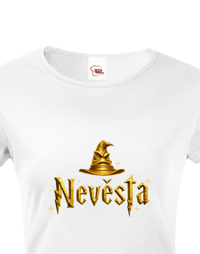 Dámské tričko Nevěsta - Kouzelnický motiv