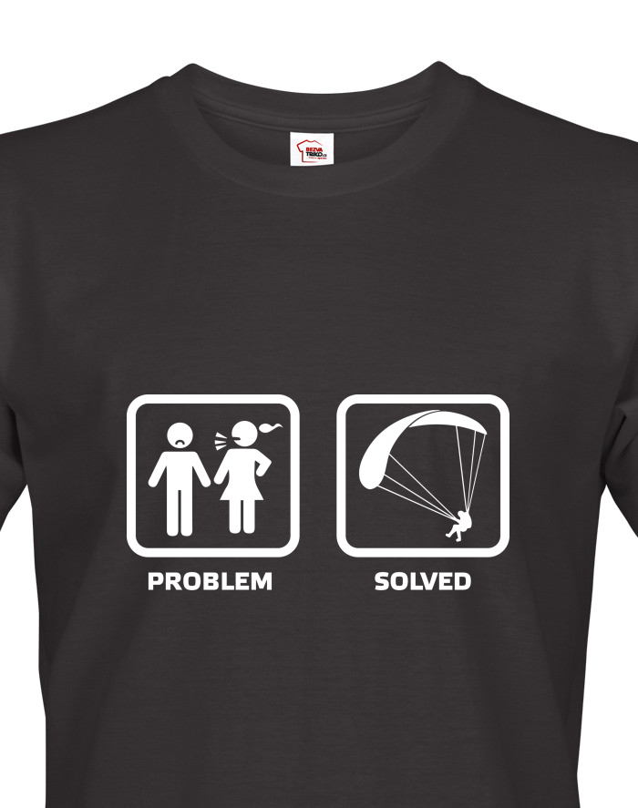 Pánské tričko Paragliding Problem? Solved