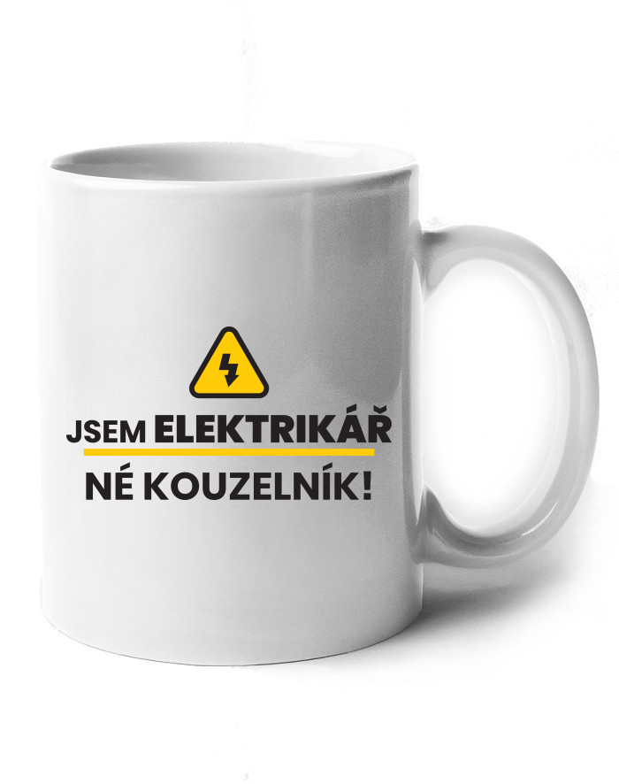 Keramický hrnek Jsem elektrikář, né kouzelník!