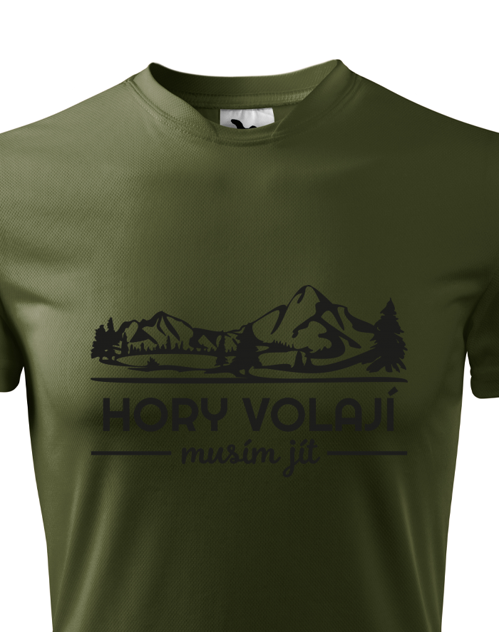 Pánské funkční tričko Hory volají musím jít