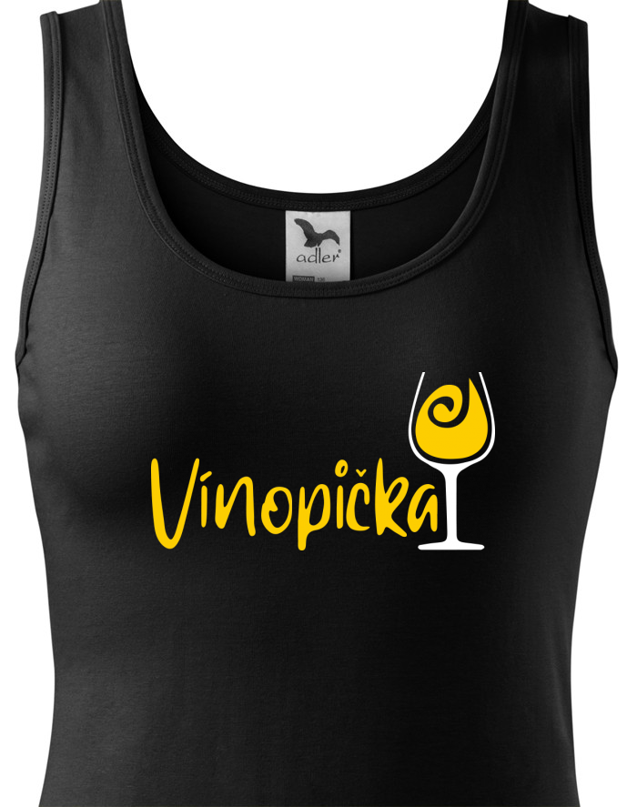 Dámské bavlněné tílko Vínopička